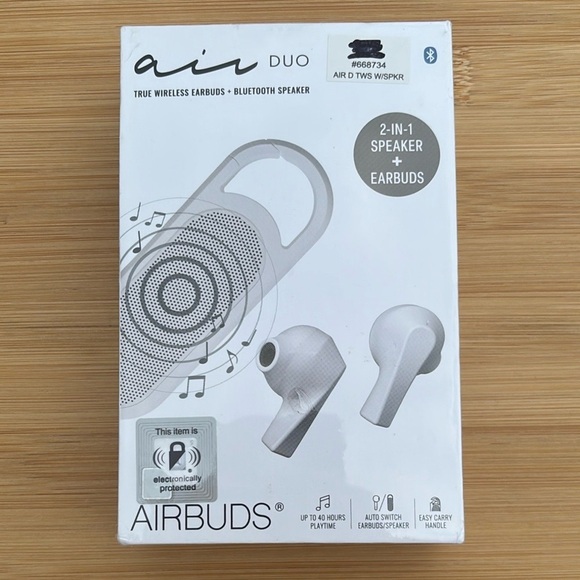 Brand New Air Duo 2-in-1 True Wireless Earbuds & Bluetooth Speaker Charging Case - Picture 10 of 10